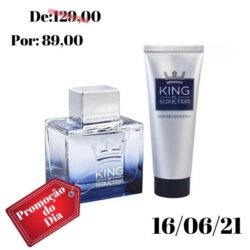 Kit Perfume Antonio Banderas King of Seduction - Masculino Eau de Toilette 100ml e Pós-Barba 75ml