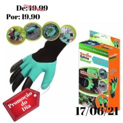 Luva Para Jardinagem Com Garra Para Cavar Semear Jardim Garden Gloves