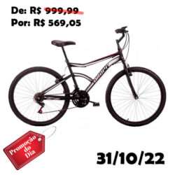 Bicicleta Aro 26 Dropp Sport Aço Freio V-brake - 18 Marchas