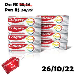 Creme Dental Colgate Total 12 Clean Mint 90g Promo 4 unidades