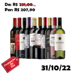 Kit Vinhos 10 Garrafas Seleção Especial