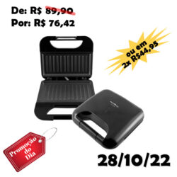 Sanduicheira e Grill Britânia BGR01P 750W Toast Preto