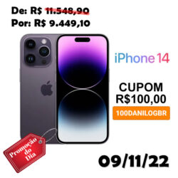 Apple iPhone 14 Pro 256GB Roxo-profundo 6,1” 48MP - iOS 5G