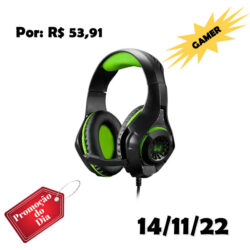 Headset Gamer Warrior Rama PH299 para PC - Xbox One e PS4 P2 Verde