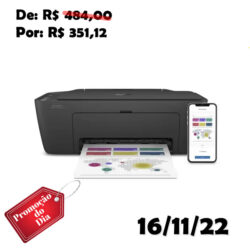 Impressora Multifuncional HP Deskjet Ink Advantage 2774 Colorida Wi-Fi Bivolt