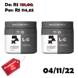 Kit 2x L-G Glutamina 300g Max Titanium