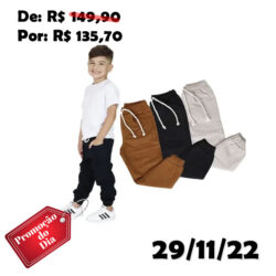 Kit 3 Calça Jeans Jogger Masculina Infantil - Daze Modas