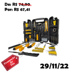 Kit Ferramentas C/200 Pçs Titanium Linha Profissional