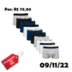 Kit com 10 Cuecas Boxer Part.B