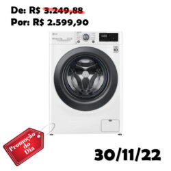 Lava E Seca Smart Lg Vc5 11kg Branca Com Inteligência Artificial Aidd 110v Cv3011wg4. Abwfbrs