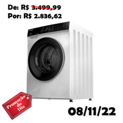 Lavadora de Roupas Lava e Seca Toshiba 11kg Branca 127v