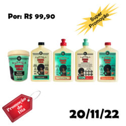 Lola Cosmetics Meu Cacho Minha Vida Kit Shampoo + Condicionador + Máscara + Creme + Gel