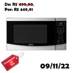 Micro-ondas de Bancada Philco PMO28 Inox 28Litros 1400w 127V