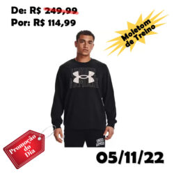 Moletom de Treino Masculino Under Armour Rival Terry Logo Crew