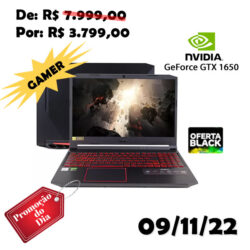 Notebook Gamer Acer Nitro 5 Intel Core i5 8GB - 1TB HD 256GB SSD Nvidia GTX 1650 4GB Windows 11