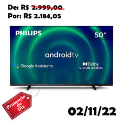 Smart TV 50" UHD 4K Philips 50PUG7406