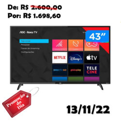 Smart TV Full HD LED 43 AOC 43S5195 78G - Wi-Fi 3 HDMI 1 USB