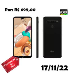 Smartphone LG K41S 32GB Preto 4G Octa-Core - 3GB RAM Tela 6,55” Câm. Quádrupla + Selfie 8MP