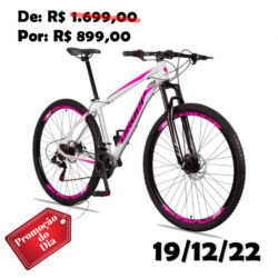 Bicicleta 29 Dropp Aluminum 21 Marchas Freio Disco e Suspensão Dianteira