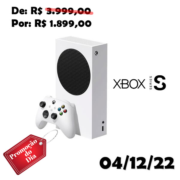 Video Game Xbox Series S com Controle Original em promoção