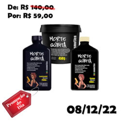 Kit Shampoo + Condicionador + Máscara Capilar Lola Cosmetics Morte Súbita